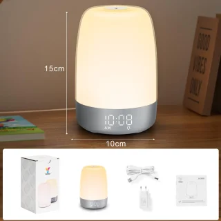 YONO Wake Up Light digitale lichtwekker zilver