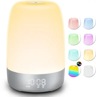 YONO Wake Up Light digitale lichtwekker zilver