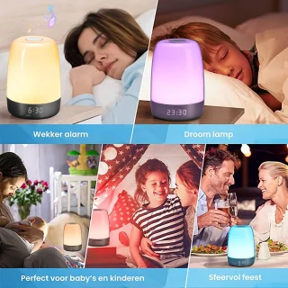 YONO Wake Up Light digitale wekker zwart
