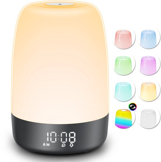 YONO Wake Up Light digitale wekker zwart