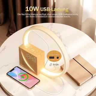 Zonsopgangwekker Touchtafellamp USB Oplaadpoort