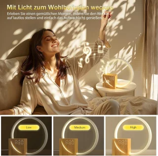 Zonsopgangwekker Touchtafellamp USB Oplaadpoort