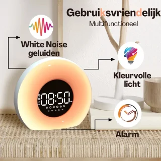 Zybra Premium Wake Up Light digitale wekker