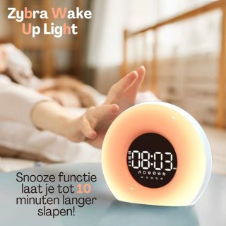 Zybra Premium Wake Up Light digitale wekker