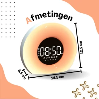 Zybra Premium Wake Up Light digitale wekker