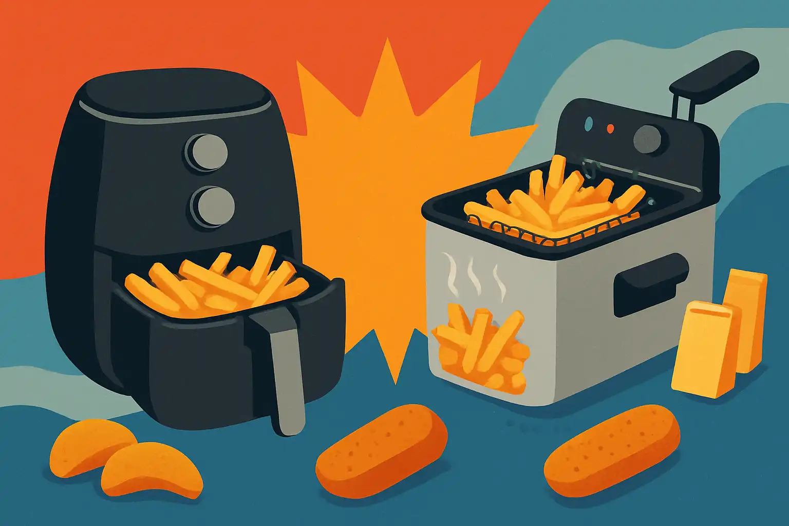 Airfryer versus frituurpan: welke levert de beste friet, snacks en smaak?