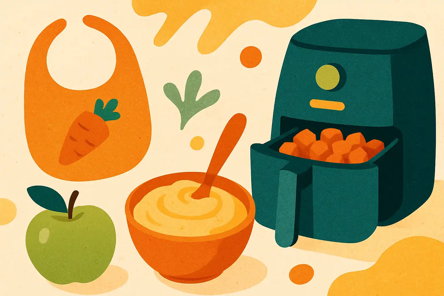 Babyhapjes uit de airfryer: veilige texturen, smaakvolle recepten en tips voor ouders