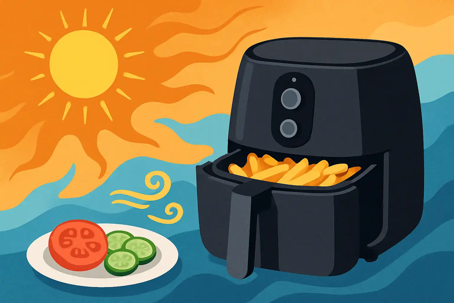 Blijf koel tijdens de hittegolf: airfryer-recepten en hacks voor een koele keuken