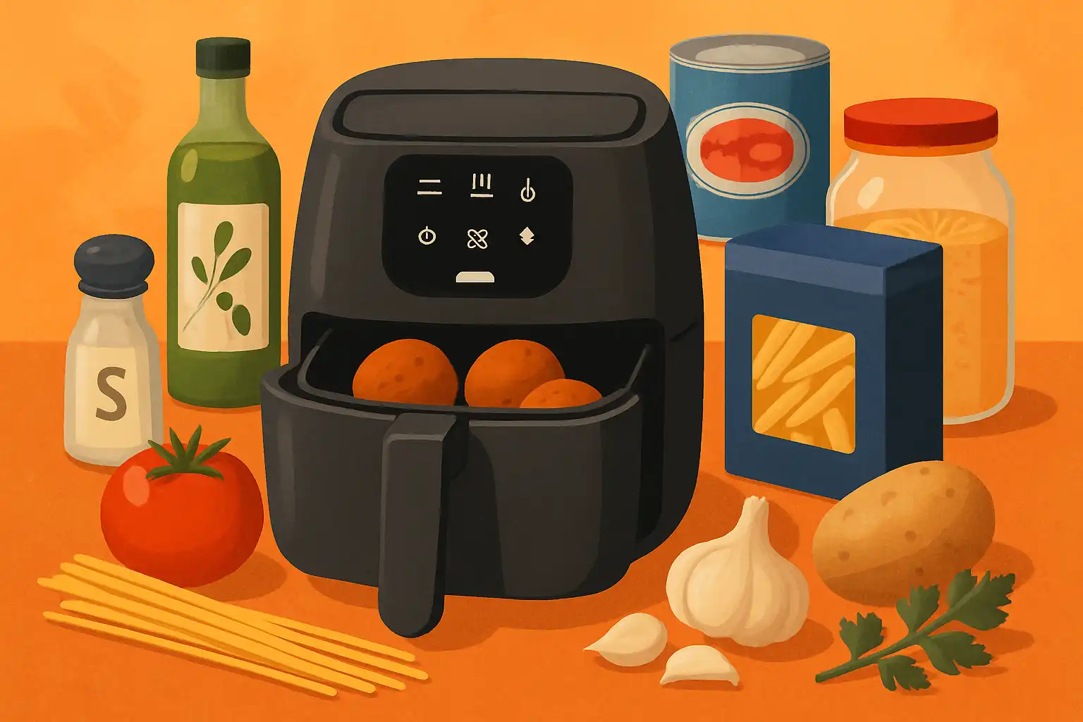 De airfryer-pantry: 20 ingrediënten uit je kast die binnen 20 minuten een maaltijd maken