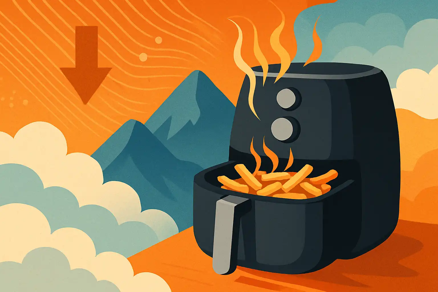 De invloed van luchtdruk op knapperigheid: waarom je airfryer op hoogte anders kookt