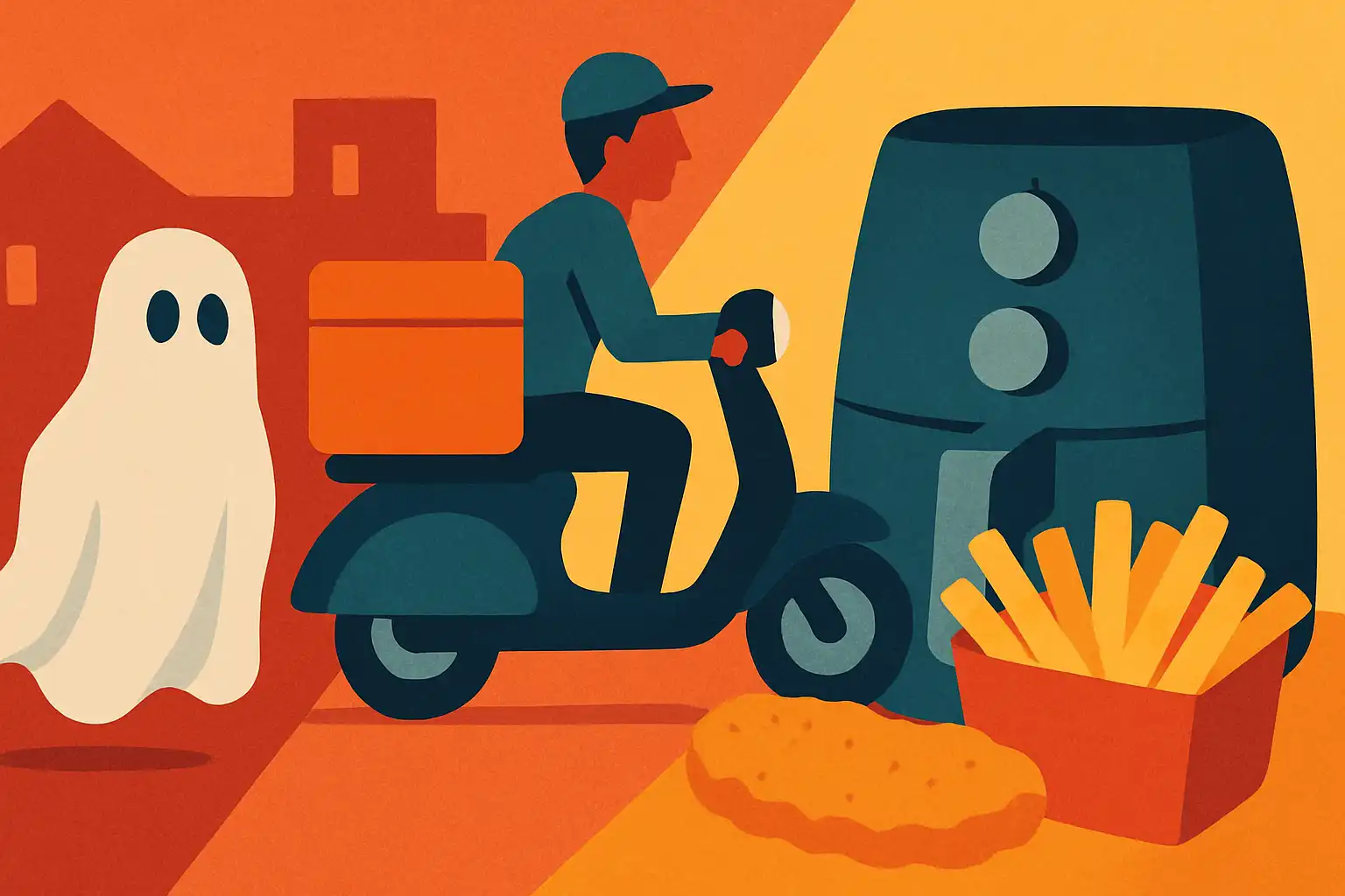 Ghost kitchens en airfryers: hoe bezorgrestaurants sneller, goedkoper en knapperiger eten leveren