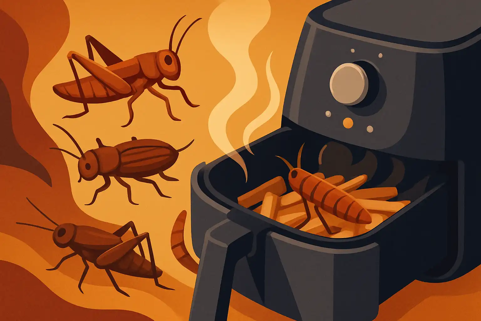 Insecten uit de airfryer: verrassende proteïne-snacks voor avontuurlijke eters