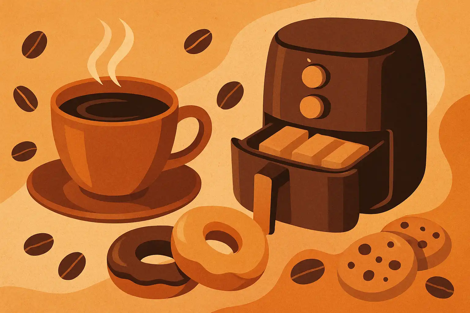 Koffie en airfryer: snacks en desserts die perfect bij jouw kopje passen