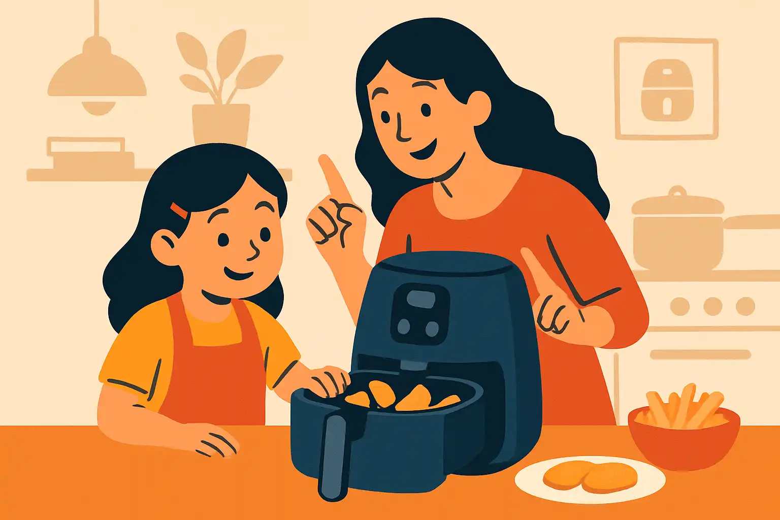 Leer je kinderen veilig koken met de airfryer: makkelijke recepten en opvoedtips