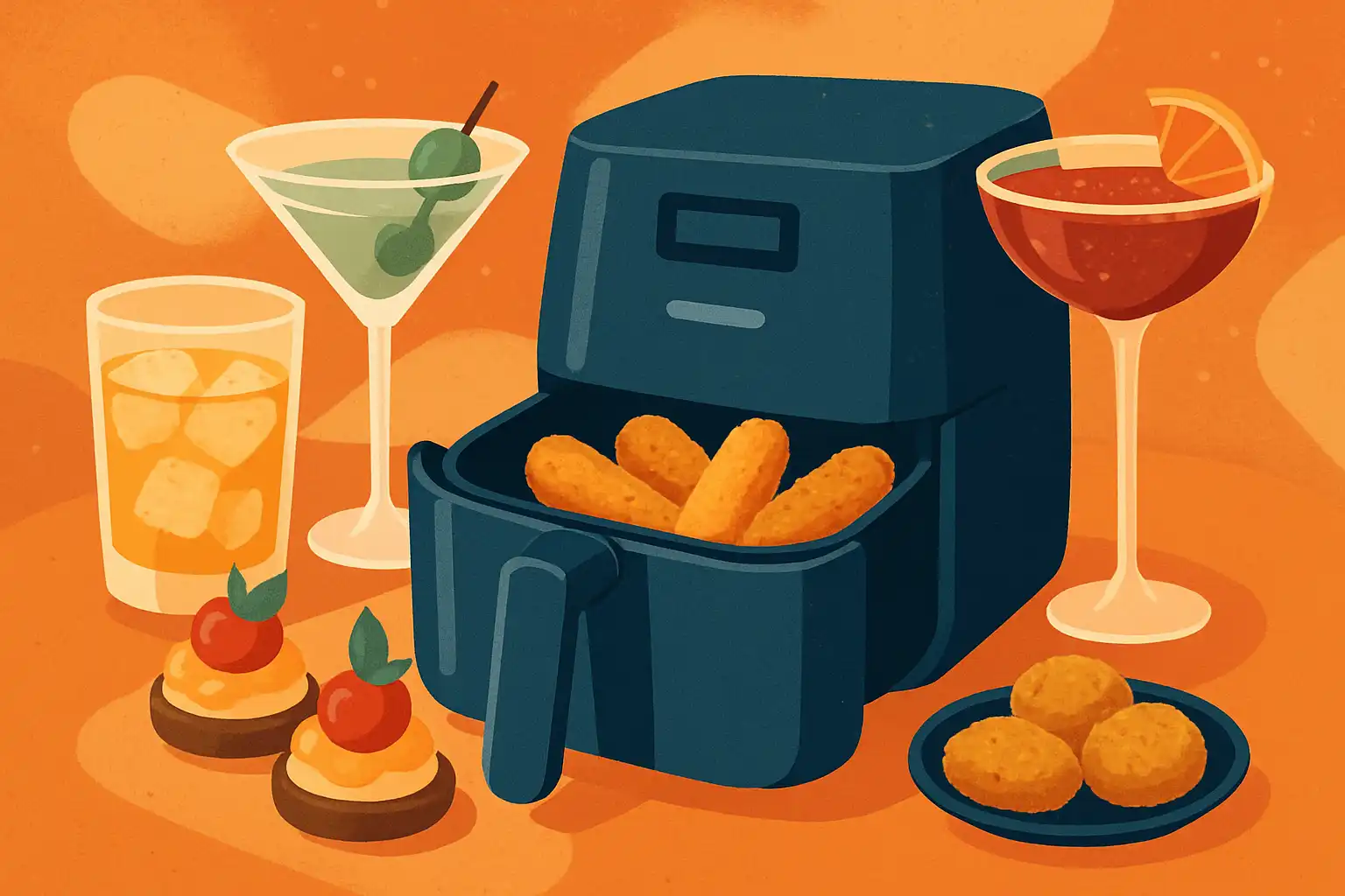 Maak barwaardige cocktailgarnituren en borrelhapjes met je airfryer