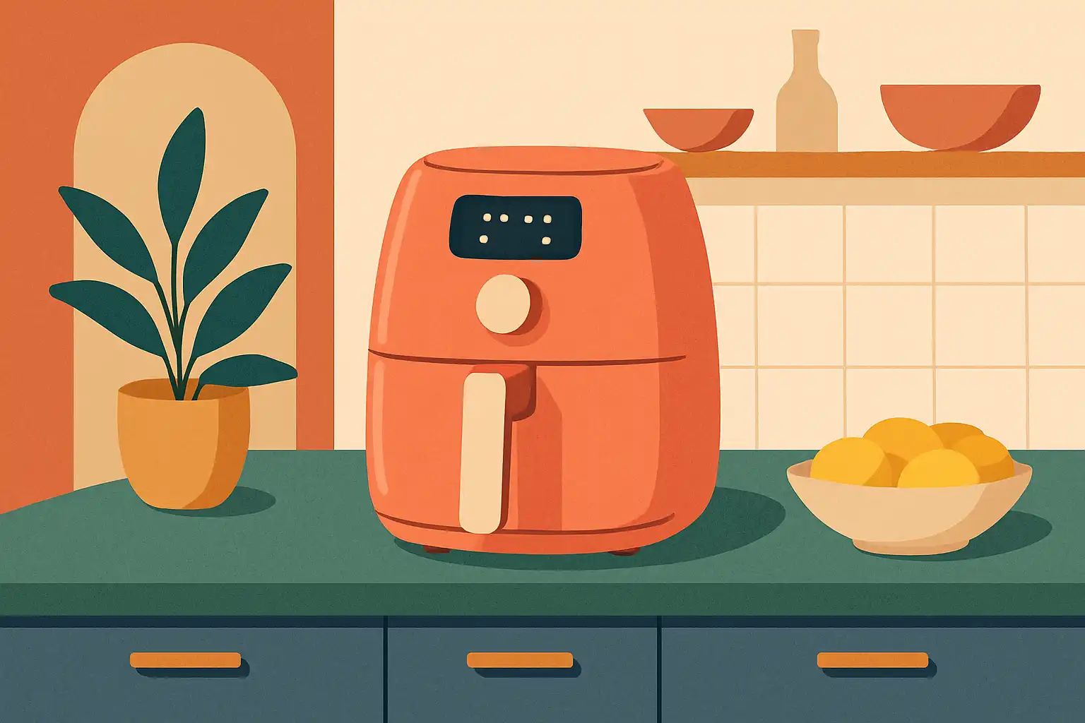 Maak van je airfryer een keukenstatement: zo kies je kleur, plek en styling voor een stijlvolle keuken