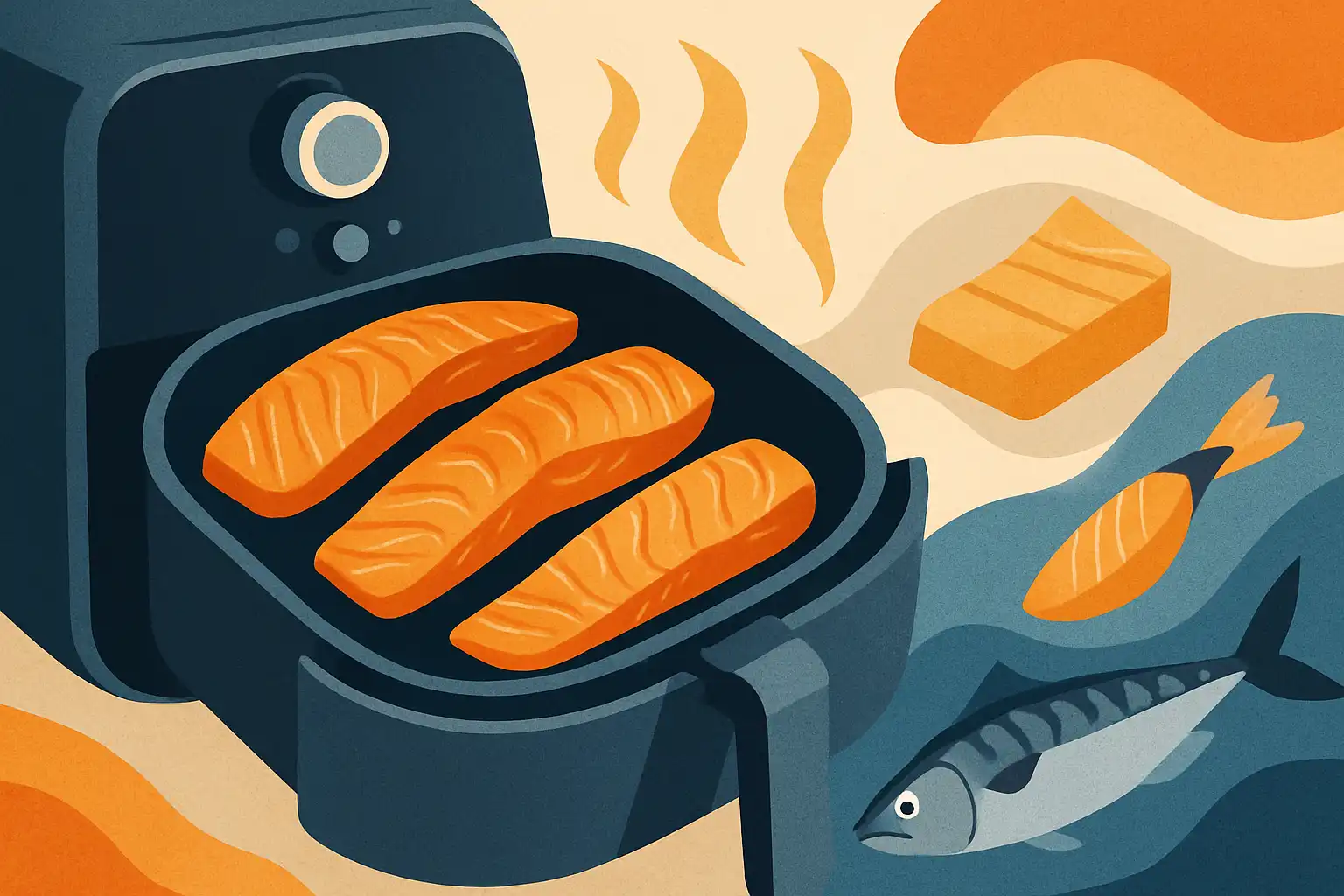 Vis perfect uit de airfryer: zo blijft zalm, kabeljauw en makreel sappig en knapperig