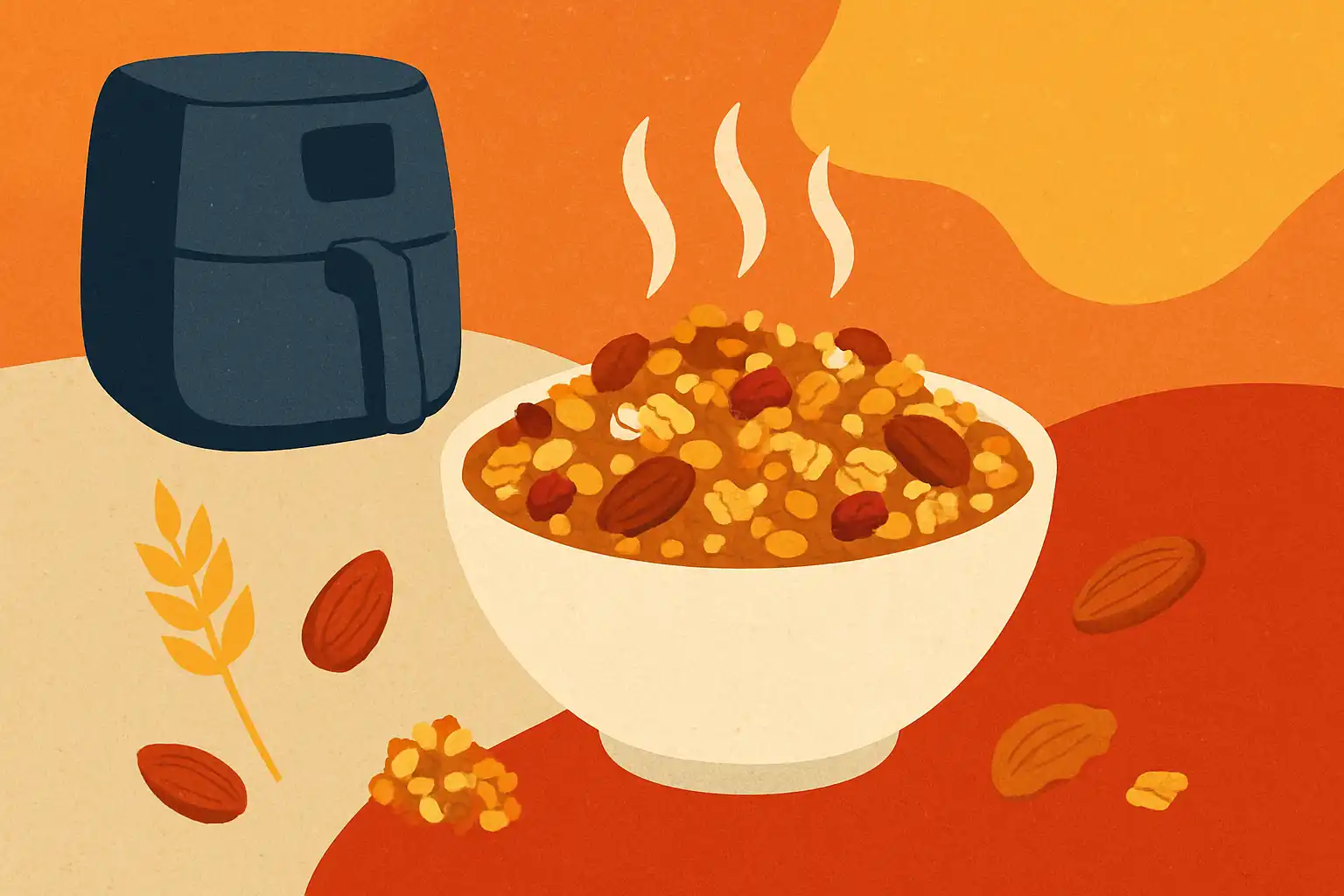 Zelfgemaakte granola uit de airfryer: de crunchiest ontbijt zonder oven