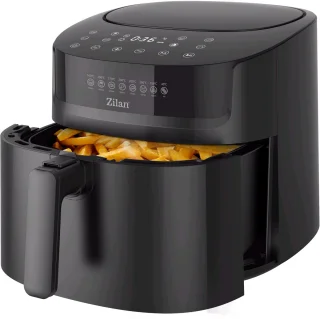 Airfryer XXL – 6,5 Liter – 1800 W – Touchscreen – 40–200°C – Automatische Programma’s – Uitneembare Mand – Zwart