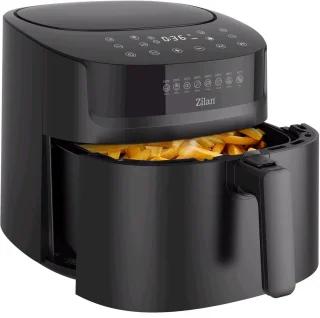 Airfryer XXL – 6,5 Liter – 1800 W – Touchscreen – 40–200°C – Automatische Programma’s – Uitneembare Mand – Zwart
