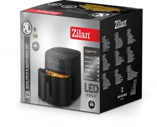 Airfryer XXL – 6,5 Liter – 1800 W – Touchscreen – 40–200°C – Automatische Programma’s – Uitneembare Mand – Zwart