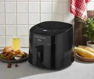 Airfryer XXL – 6,5 Liter – 1800 W – Touchscreen – 40–200°C – Automatische Programma’s – Uitneembare Mand – Zwart