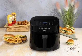 Airfryer XXL – 6,5 Liter – 1800 W – Touchscreen – 40–200°C – Automatische Programma’s – Uitneembare Mand – Zwart