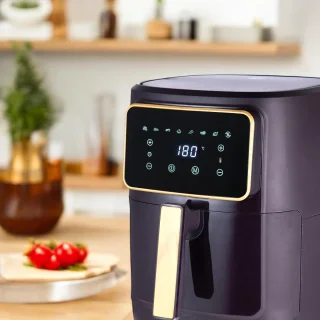 Krachtige Heteluchtfriteuse 6,9 L met 8 Kookprogramma's en Keramische Coating