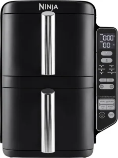 Verticale Friteuse met Dubbele Lades en 6 Kookfuncties, 7,6 Liter Inhoud, Energiesparend Design