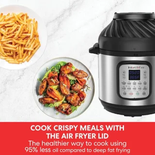 5,7 l Elektrische Multikoker met Airfryer - 11-in-1 Snelkookpan, Slowcooker, Stoompan en Grill