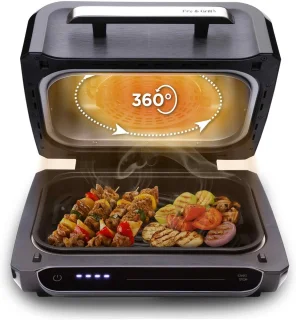 Multifunctionele Grill en Luchtkoeler, 4L, 1700W voor Gezond Koken