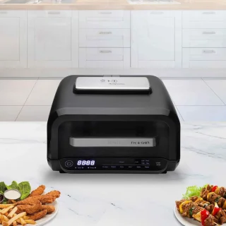 Multifunctionele Grill en Luchtkoeler, 4L, 1700W voor Gezond Koken