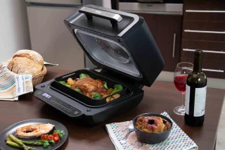 Multifunctionele Grill en Luchtkoeler, 4L, 1700W voor Gezond Koken