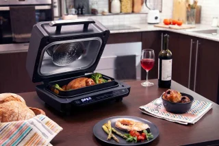 Multifunctionele Grill en Luchtkoeler, 4L, 1700W voor Gezond Koken
