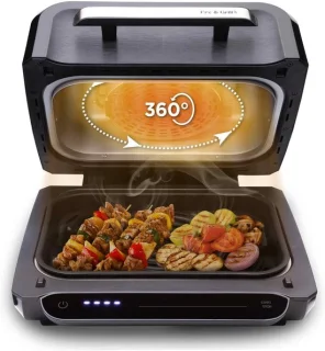 Multifunctionele Grill en Luchtkoeler, 4L, 1700W voor Gezond Koken