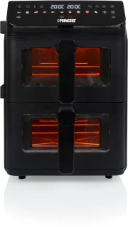 Heteluchtfriteuse - 182490 - 3000W - Stack Airfryer 11,2L - 11 Bakprogramma's - PFAS-Vrij - Dubbele gestapelde lades - Dubbele Airfryer