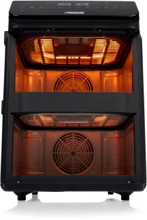 Heteluchtfriteuse - 182490 - 3000W - Stack Airfryer 11,2L - 11 Bakprogramma's - PFAS-Vrij - Dubbele gestapelde lades - Dubbele Airfryer