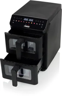 Heteluchtfriteuse - 182490 - 3000W - Stack Airfryer 11,2L - 11 Bakprogramma's - PFAS-Vrij - Dubbele gestapelde lades - Dubbele Airfryer