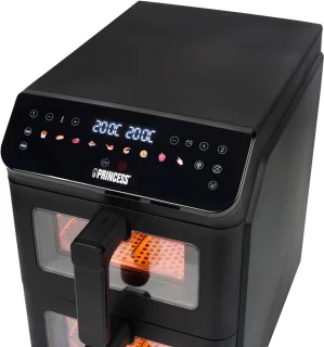 Heteluchtfriteuse - 182490 - 3000W - Stack Airfryer 11,2L - 11 Bakprogramma's - PFAS-Vrij - Dubbele gestapelde lades - Dubbele Airfryer