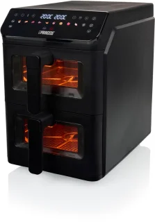 Heteluchtfriteuse - 182490 - 3000W - Stack Airfryer 11,2L - 11 Bakprogramma's - PFAS-Vrij - Dubbele gestapelde lades - Dubbele Airfryer