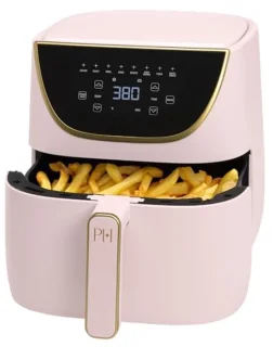 Roze Airfryer voor Gezond Koken met Digitale Touchscreen