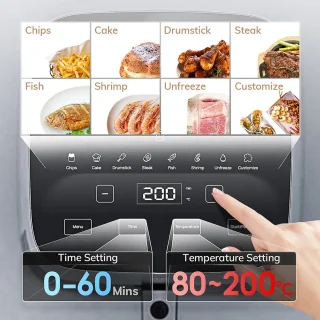 Airfryers - Airfryer - heteluchtfriteuse - Luchtfriteuse - 5L - 1450W
