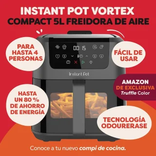 Compacte Truffel Heteluchtfriteuse 5L - 4 in 1 Functies voor Gezinnen