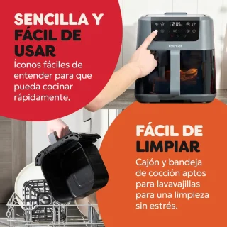 Compacte Truffel Heteluchtfriteuse 5L - 4 in 1 Functies voor Gezinnen