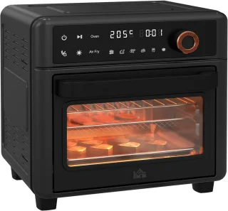 Mini-oven met convectie en heteluchtfriteuse, 13 l, 12 programma's, 1200 W