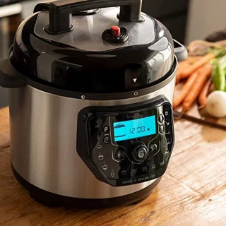 Multifunctionele Airfryer en Keukenmachine met Weegschaal - 6 Liter, Programmeerbaar, 24 Uur, Verstelbare Temperatuur