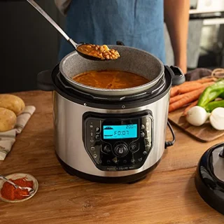 Multifunctionele Airfryer en Keukenmachine met Weegschaal - 6 Liter, Programmeerbaar, 24 Uur, Verstelbare Temperatuur