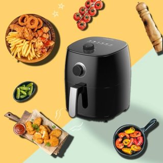 Wat vinden we goed aan de Mini Heteluchtfriteuse met Temperatuurregeling, 1400 Watt, 5-in-1 Multicooker voor Gezond Frituren en Koken