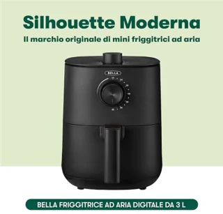 Handmatige heteluchtfriteuse - Olievrij Frituren, Afwasmachine Bestendige Antiaanbakpan en Frituurrek, Matte Zwart