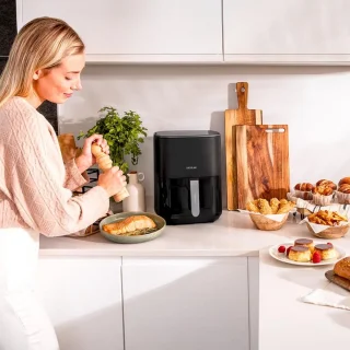 Cecotec Cecofry Fantastik Window 6500 Venster olievrije luchtfriteuse 6,5 l. 1700 W, PerfectCook-technologie, 12 kookmodi, touch